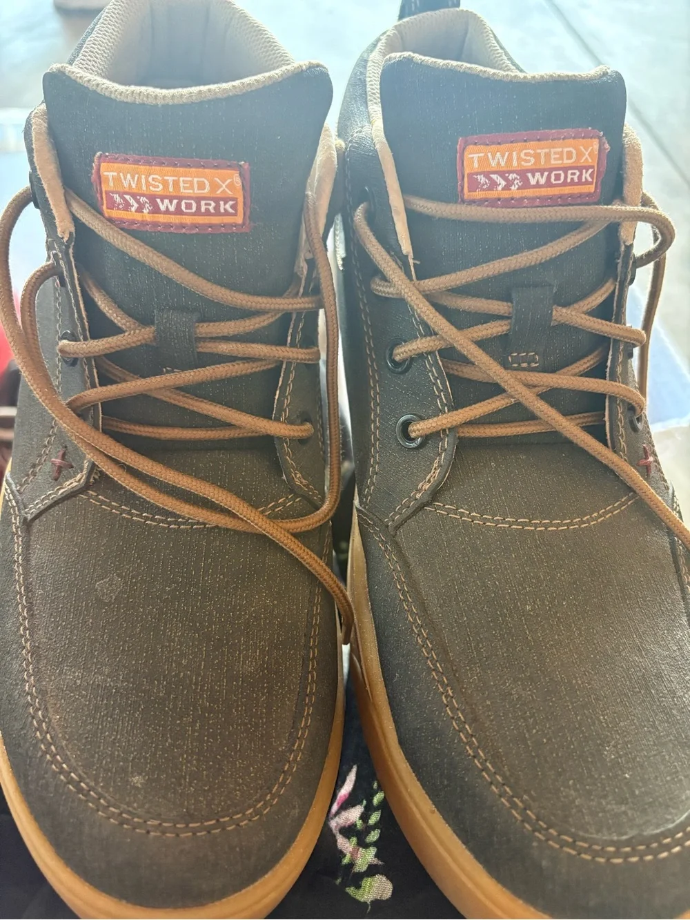 Twisted X Men's Black and Tan Work Boot